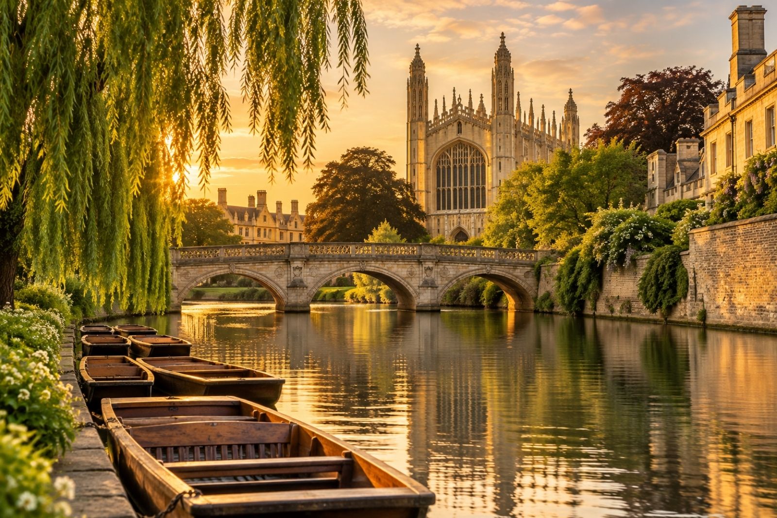 Cambridge punting on the River Cam